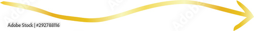 Gold Simple thin arrow variation illustration