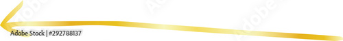 Gold Simple thin arrow variation illustration