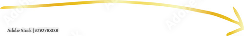 Gold Simple thin arrow variation illustration