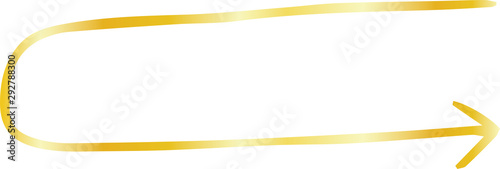 Gold Simple thin arrow variation illustration