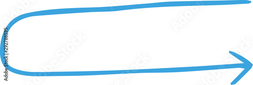 Red and  Simple thin arrow variation illustration