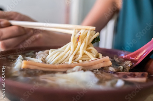 Taiwanese thickened soup noodle