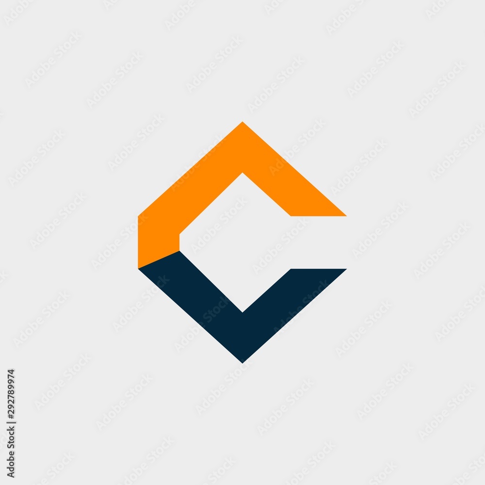 Letter VC Abstract Creative Icon Modern Logo Design Template Element Vector Letter VC Abstract Creative Icon Modern Logo Design Template Element Vector