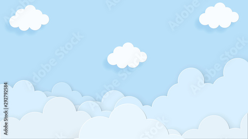 Obraz na płótnie Abstract kawaii Cool Colorful Sky background. Soft gradient pastel Comic graphic. Concept for children and kindergartens or presentation w salonie