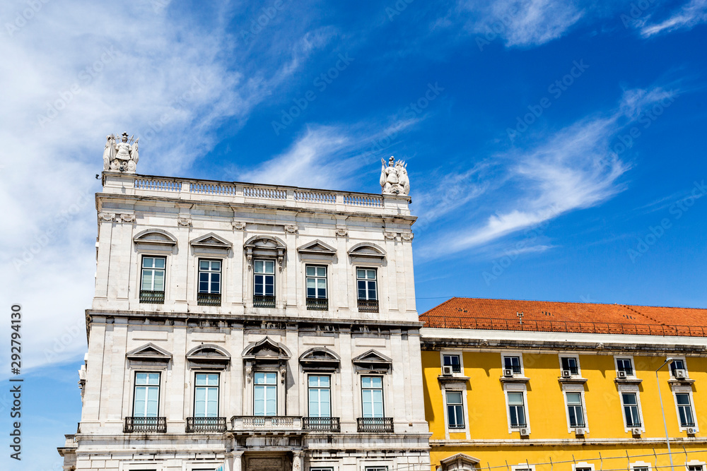 Lisbon Pombaline Architecture on Commerce Square