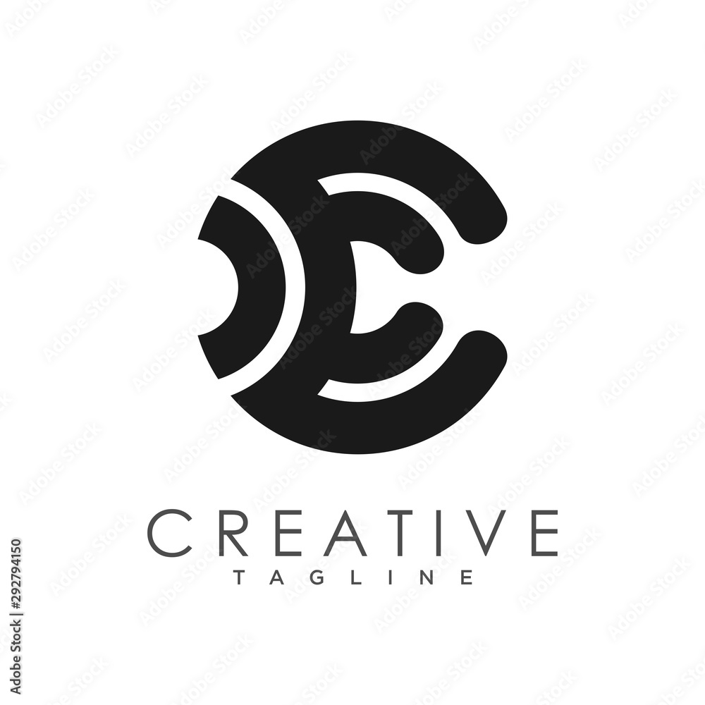 abstract initial letter C logo design template abstract initial letter C logo design template