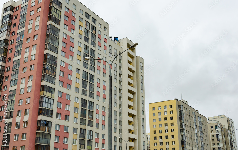 Fototapeta premium New multi-storey residential buildings outside the city.
