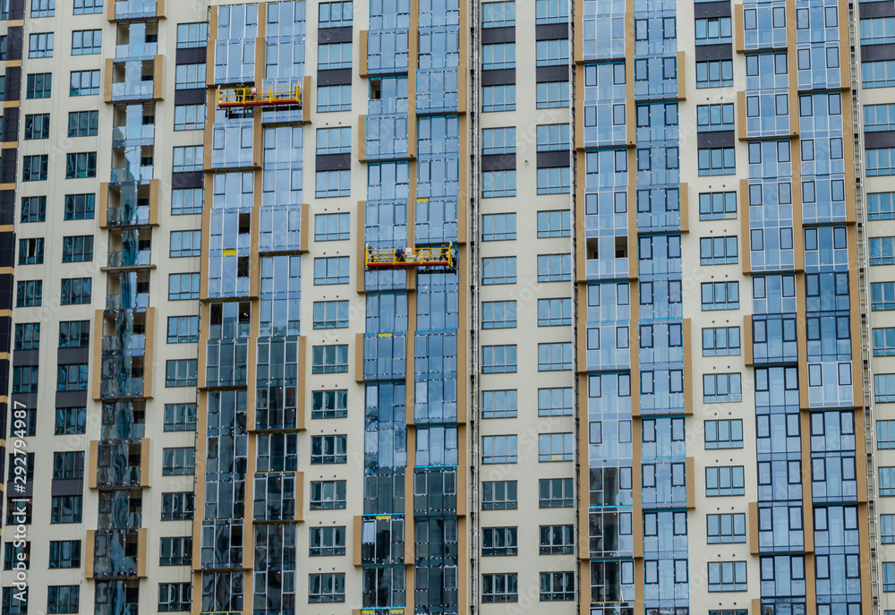 Fototapeta premium Budowa nowego wieżowca.