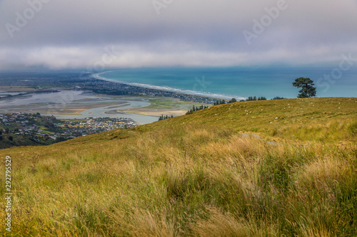 View of Bay of Taylor's Mistake near Christchurch, New Zealand