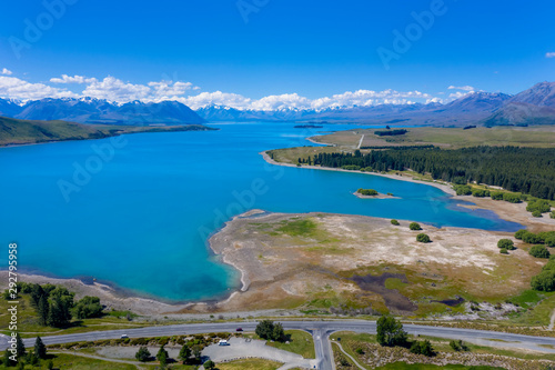 Panorama of Lake Tekapo, New Zealand