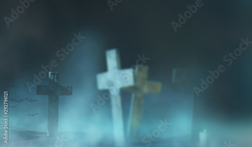 graveyard scary spooky back...