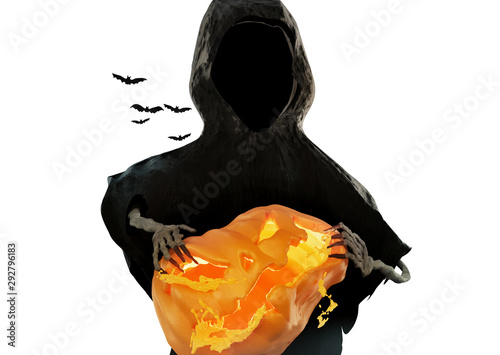 scary spooky halloween. Rip...