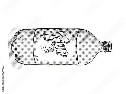 2 Liter Soda Bottle Outline