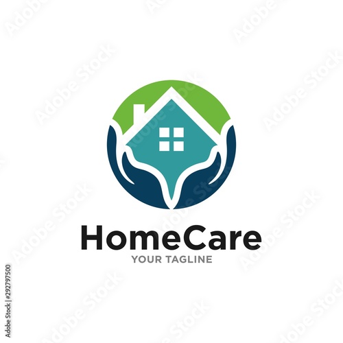 House Care Logo Template Design Vector