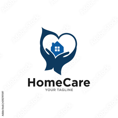 House Care Logo Template Design Vector
