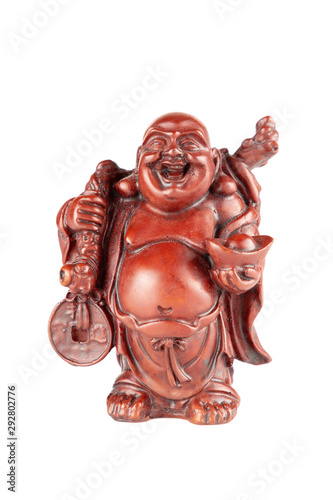 Feng Shui Budai Buddha Statuette  Pu-Tai or Happy Laughing Hotei for Money and Wealth