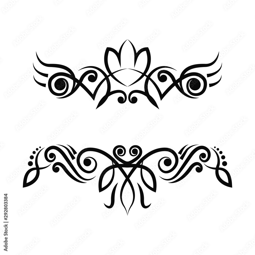  Ornament designs for frame decoration and invitation cards