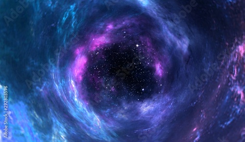 Cuadro en lienzo black hole, science fiction wallpaper
