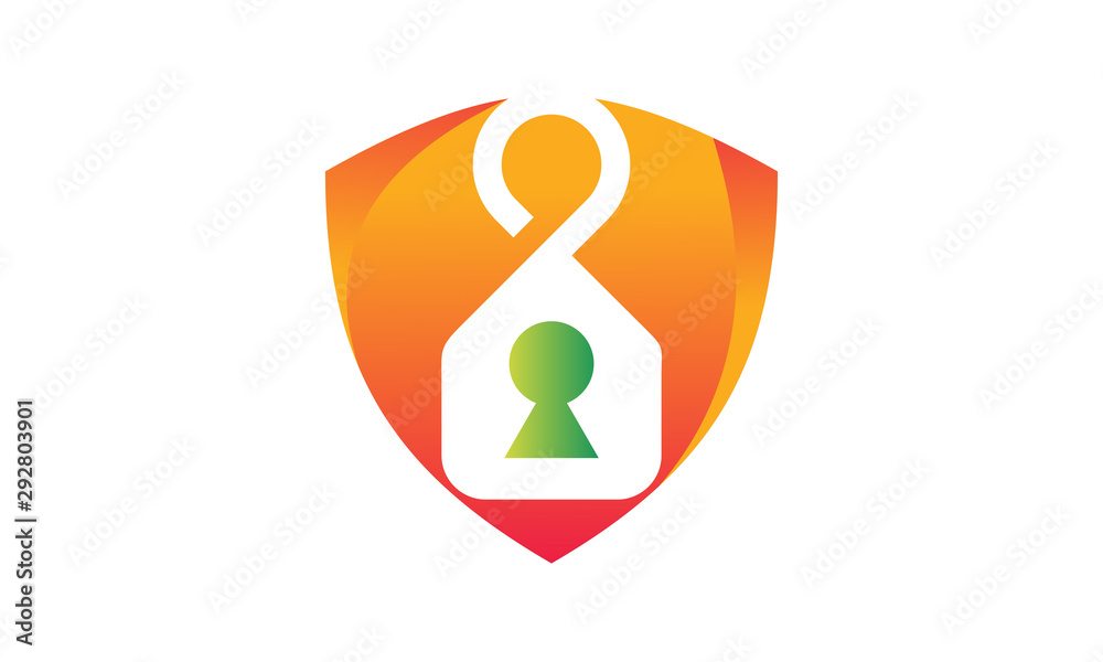 Life Insurance, people shield icon. Vector flat style illustration Abstract business security Agency logo template. Life Insurance, people shield icon. Vector flat style illustration Abstract business security Agency logo template.