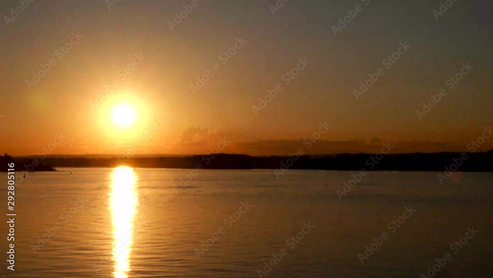 Beautiful sunset on the ocean Beautiful sunset on the ocean