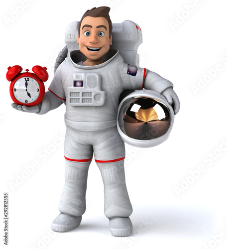 Fototapeta Naklejka Na Ścianę i Meble -  Fun astronaut - 3D Illustration