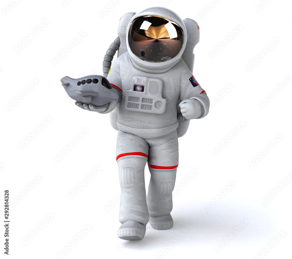 Fun astronaut - 3D Illustration Fun astronaut - 3D Illustration