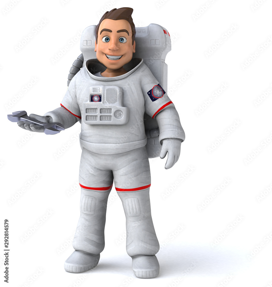 Fun astronaut - 3D Illustration Fun astronaut - 3D Illustration