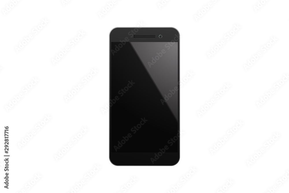Modern black smartphone. Modern black smartphone.