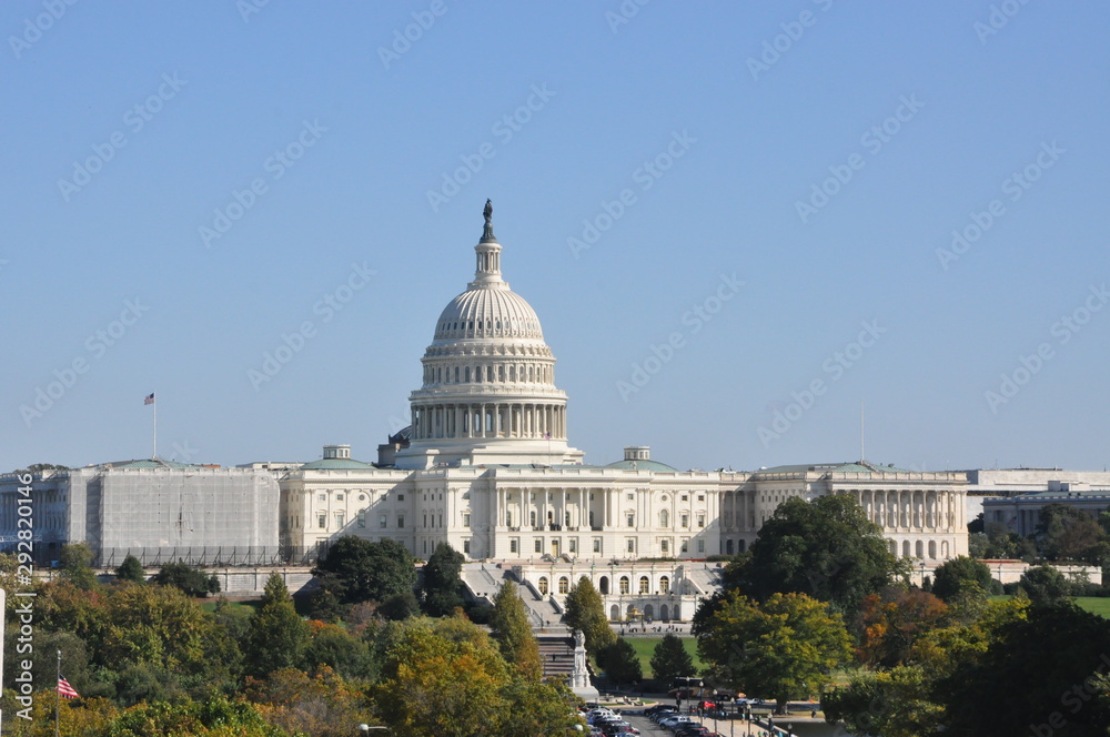 Naklejka premium Capitol Building Washington DC