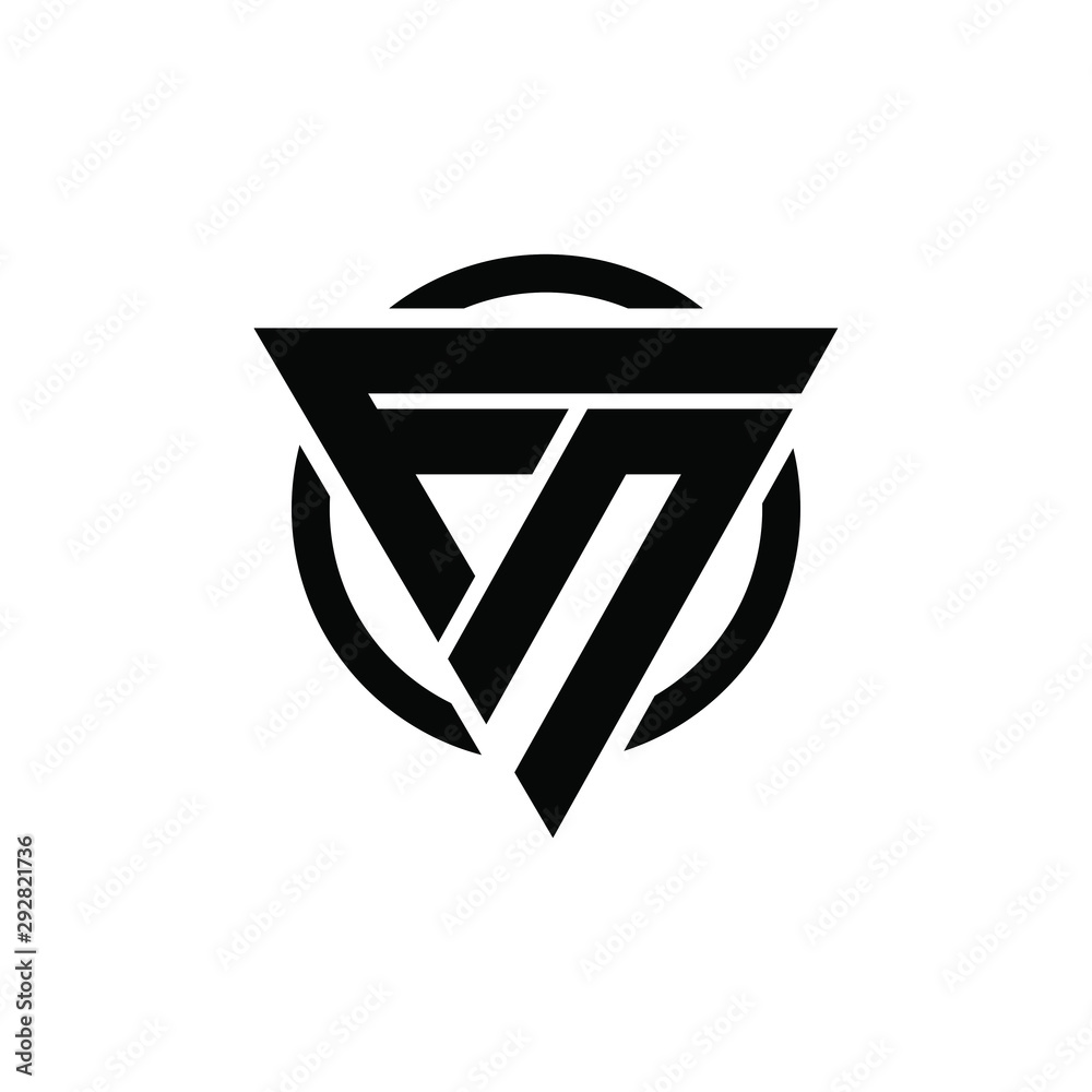 FN, NF Triangle Logo Circle Monogram Design Vector Super Hero Concept FN, NF Triangle Logo Circle Monogram Design Vector Super Hero Concept