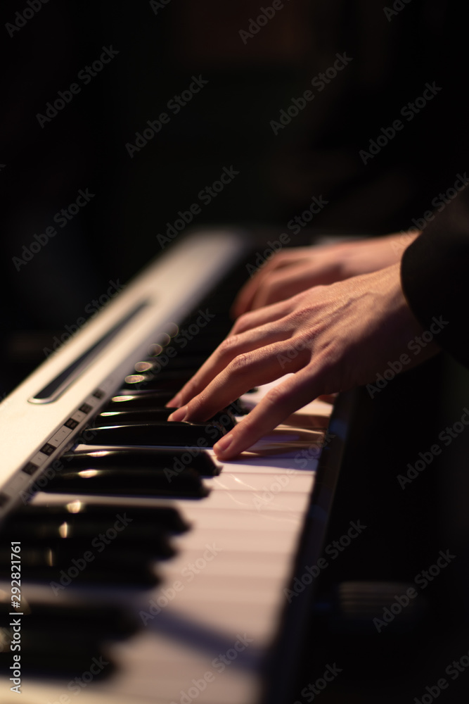Fototapeta premium Fingers keyboardist