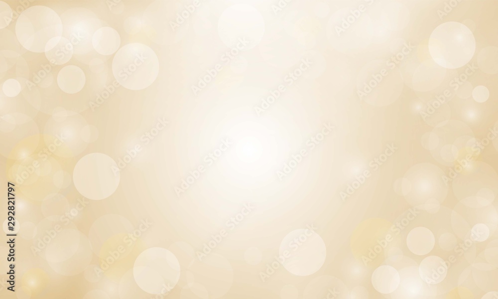 Abstract light Golden bokeh background, Christmas lights vector design.