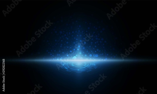 Wallpaper Mural Abstract Light out technology background Hitech communication concept innovation background, vector illustration Torontodigital.ca