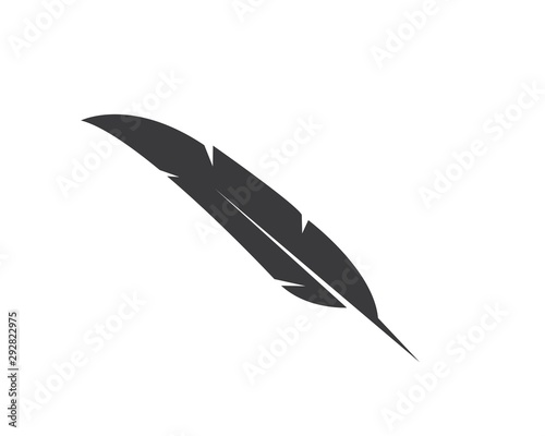 feather icon illustration vector template