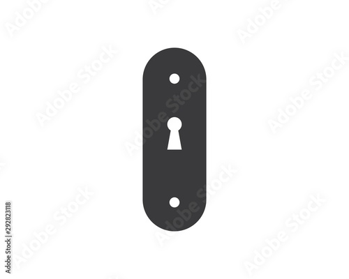 lock icon logo vector template