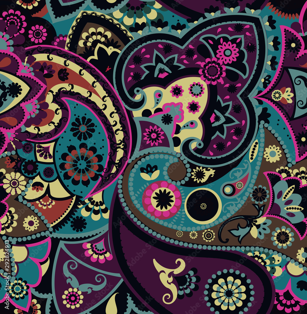 Naklejka premium Seamless geometric pattern in oriental style.