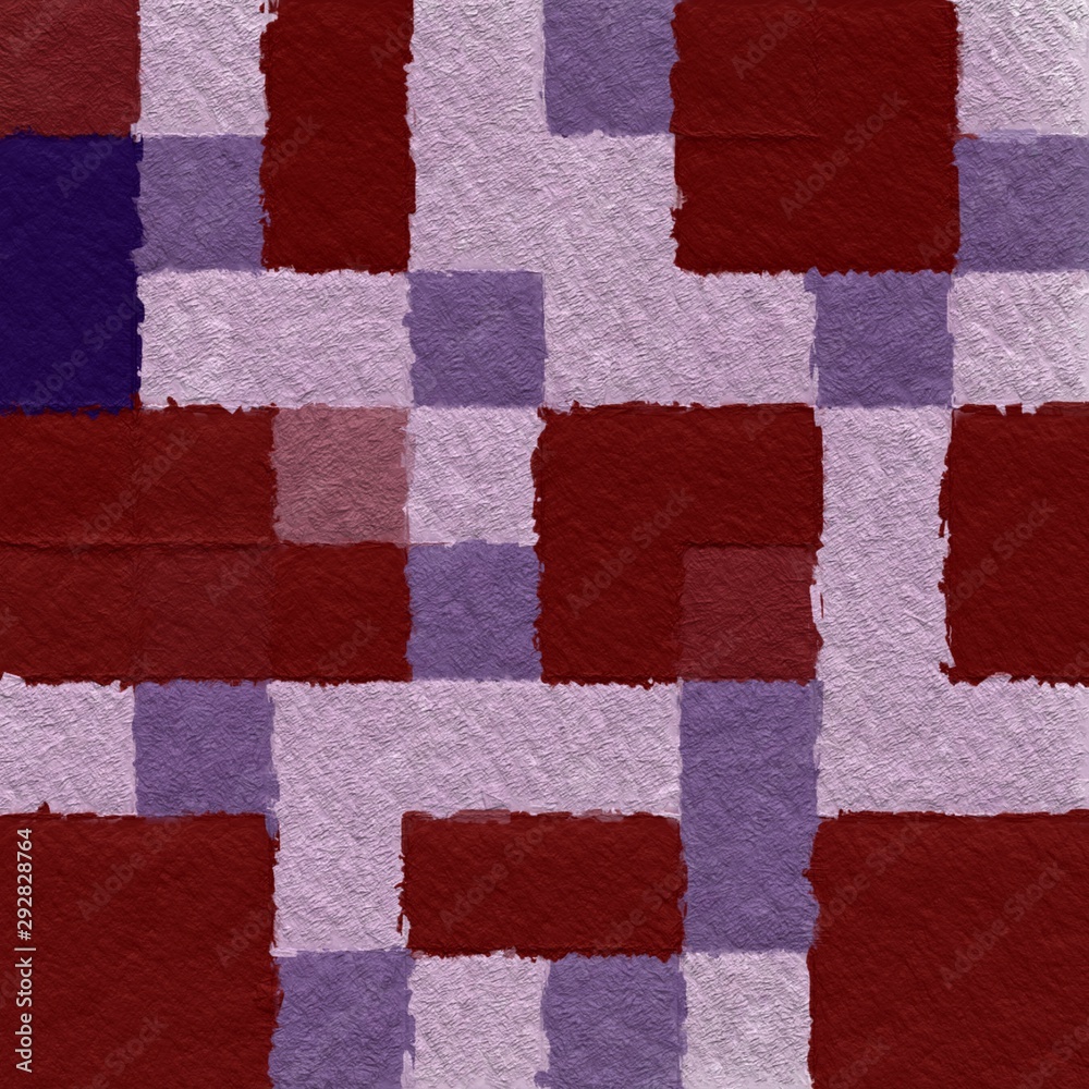 Fototapeta premium Abstract mosaic of black and white colors squares. Geometric pattern. Picture for creative wallpaper or design art work.