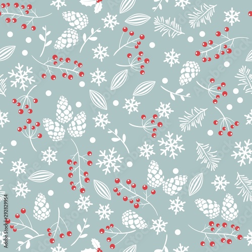 vector seamless christmas background