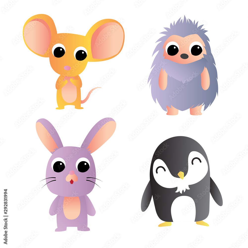 animals character icon vector design