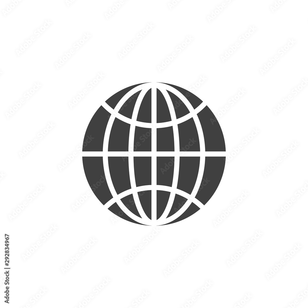 World globe line icon. linear style sign for mobile concept and web design. Globe grid outline vector icon. Symbol, logo illustration. Vector graphics World globe line icon. linear style sign for mobile concept and web design. Globe grid outline vector icon. Symbol, logo illustration. Vector graphics