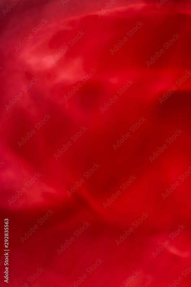 Red abstract art background, silk texture and wave lines in motion for ...