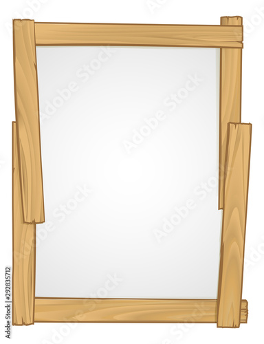 A wood frame sign background design element