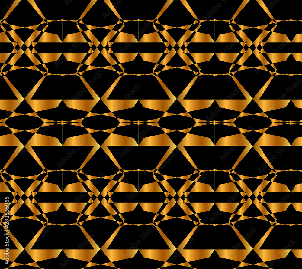 Fototapeta premium Abstract black and gold pattern design for beautiful background and wallpaper 