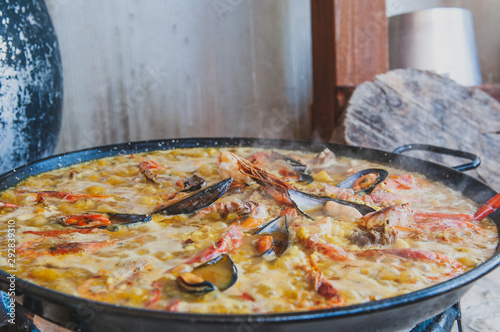 cooking paella in ibiza