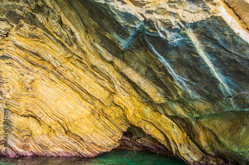 Photography Blue caves Greece island of Zakynthos.