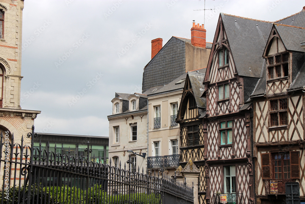 medieval houses in angers (france)