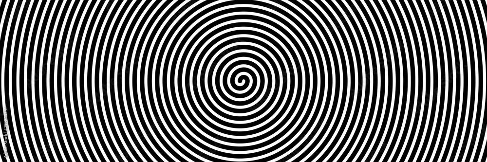 Black spiral on white banner 03 Black spiral on white banner 03