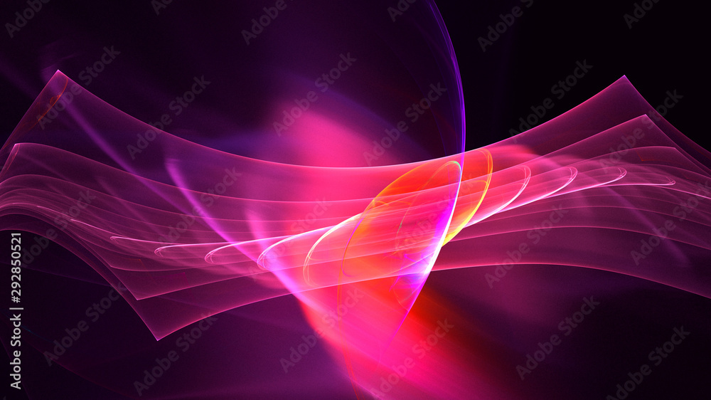 Naklejka premium 3D rendering abstract fractal polygon background