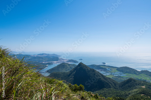 Wallpaper Mural Looking at the scenery of the sea on the mountain Torontodigital.ca