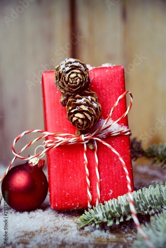 Weihnachtskarte oder Hinter...